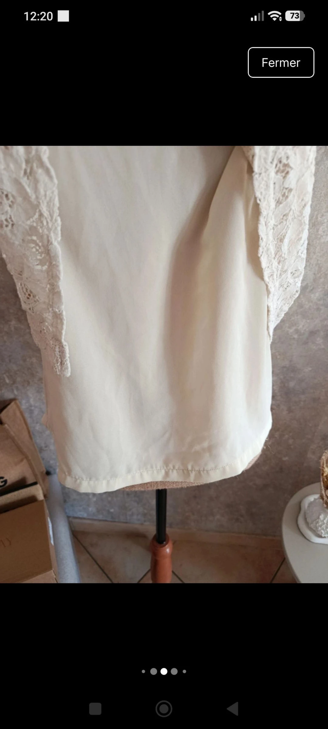 Blouse sans manche avec dentelle  – photo 4